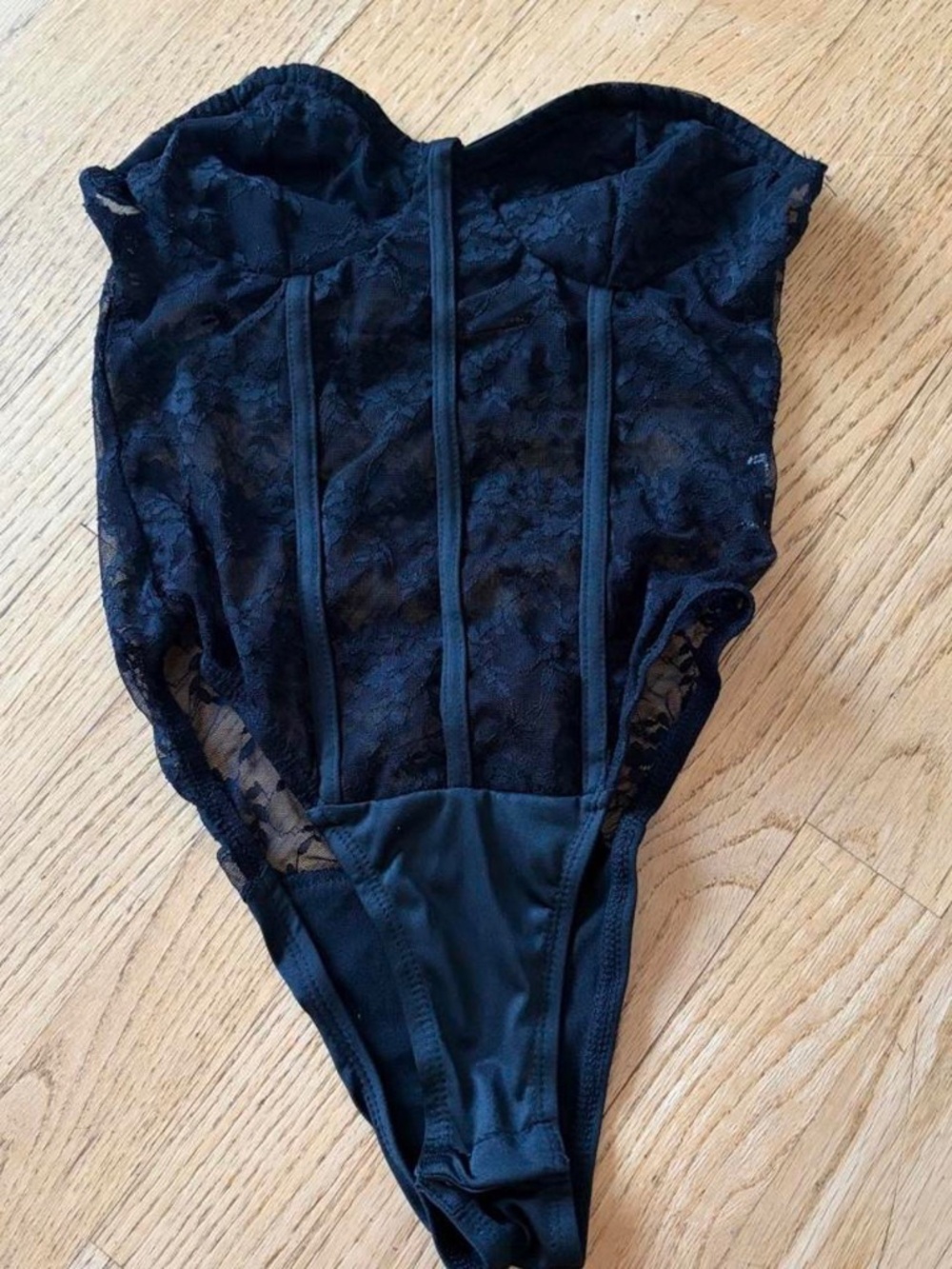 Women's Black lace Bodysuit